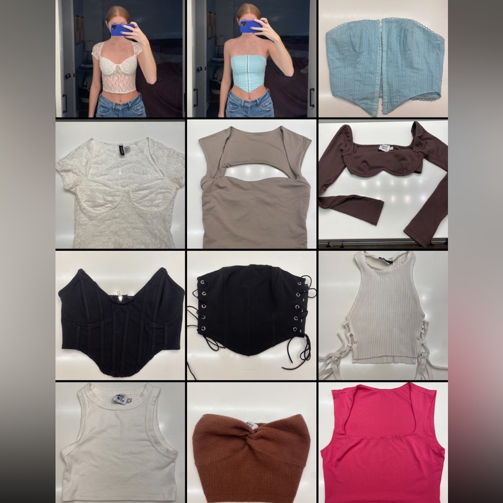 Closet clean out - crop tops